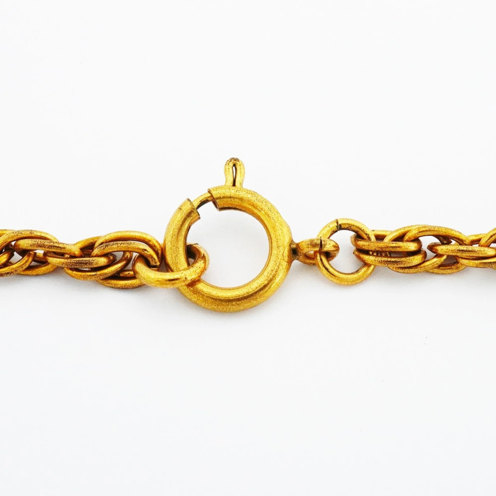 CHANEL Authentic Gold Logo Necklace - Picture 4 of 9